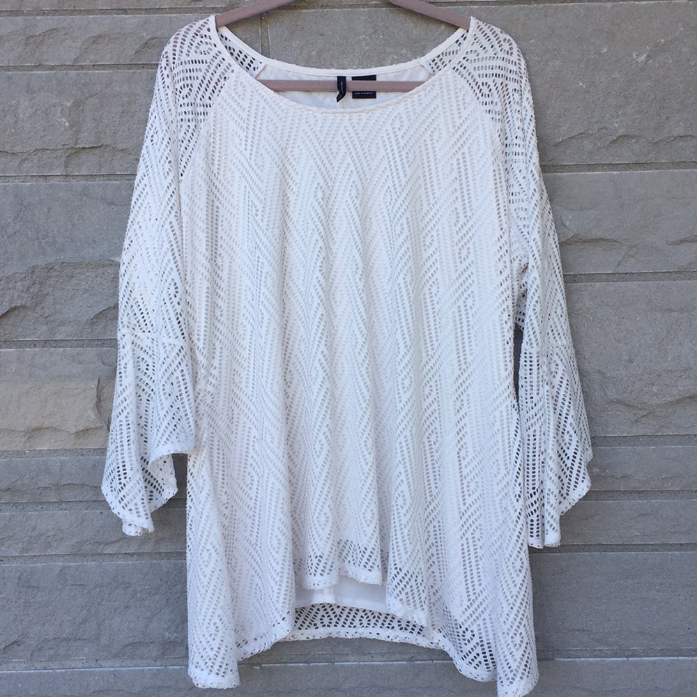 New Directions cream tunic Sz XL